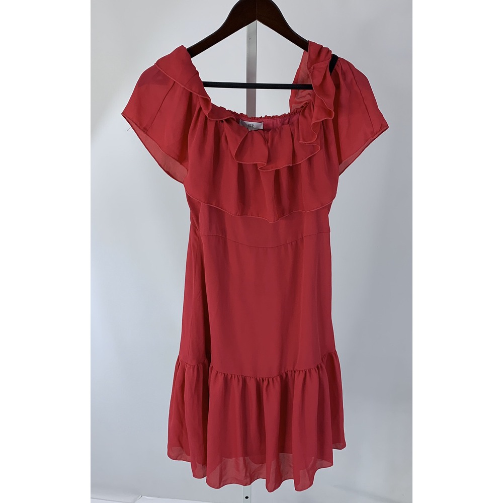 NSR Womens Size Small Pink Off The Shoulder Ruffle Dress Nordstrom